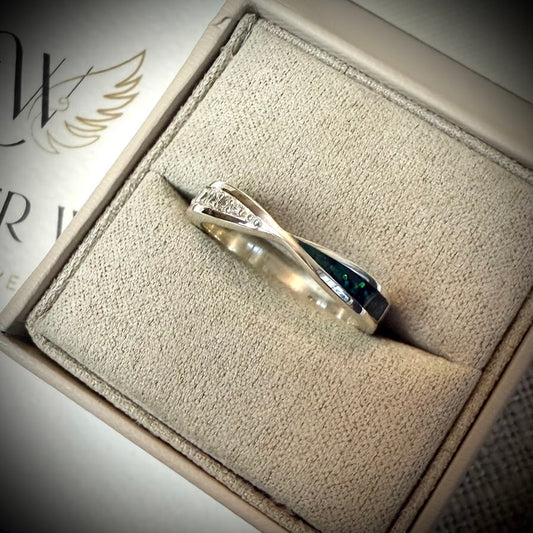 CZ True Love Twist Ring