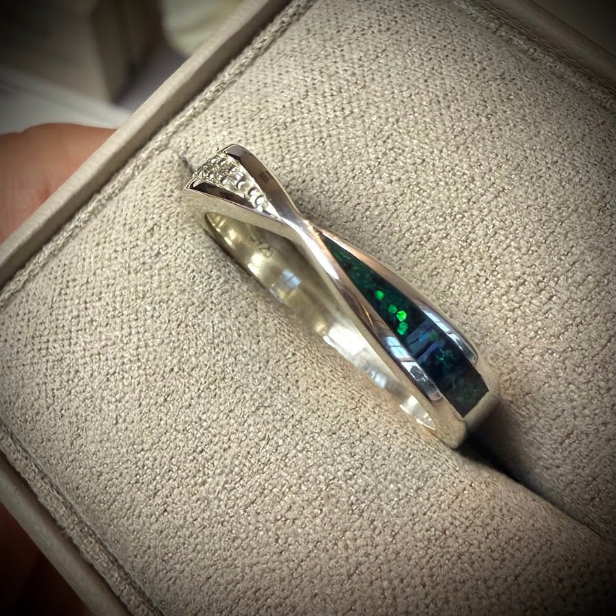 CZ True Love Twist Ring
