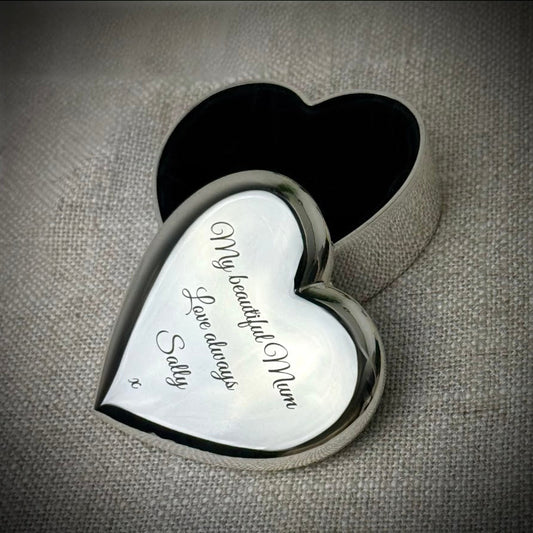 The Hidden Heart Silver Trinket Box