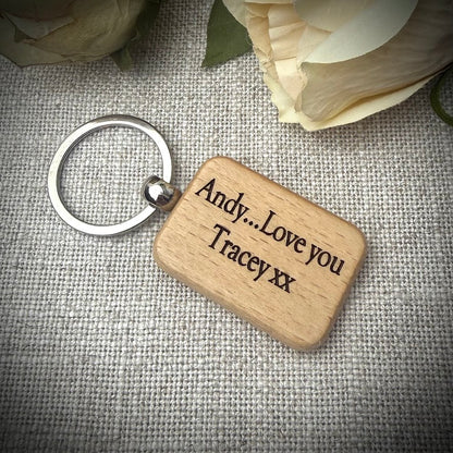 Wooden Keepsake Keyring