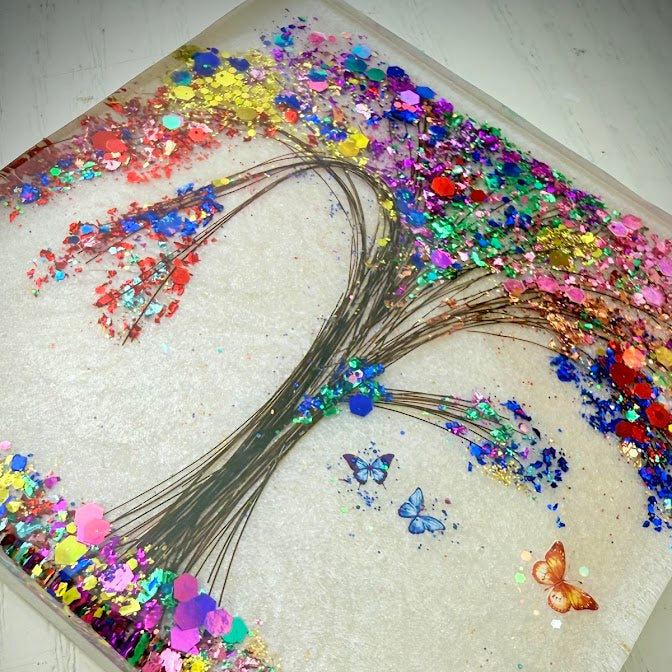 Hair/ Horse hair Tree of Life Tile