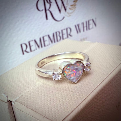 Heart Double Diamante Ring