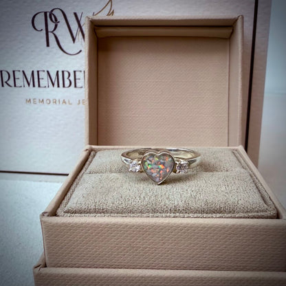 Heart Double Diamante Ring