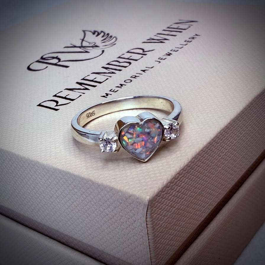 Heart Double Diamante Ring