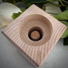Engraved Wooden Heart Ashes Urn Candle