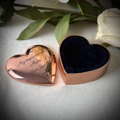 The Hidden Heart Rose Gold Trinket Box
