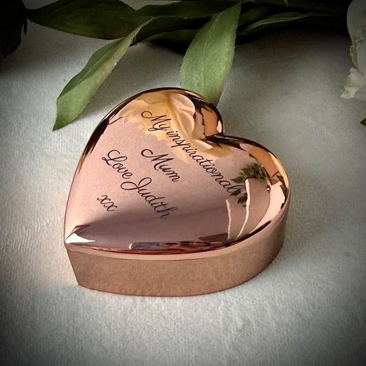 The Hidden Heart Rose Gold Trinket Box