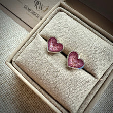 Sterling Silver Heart Stud Earrings