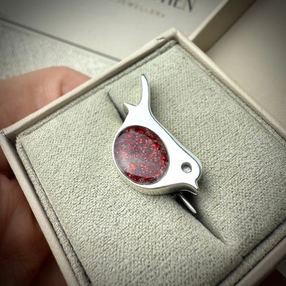 Classic Robin Brooch