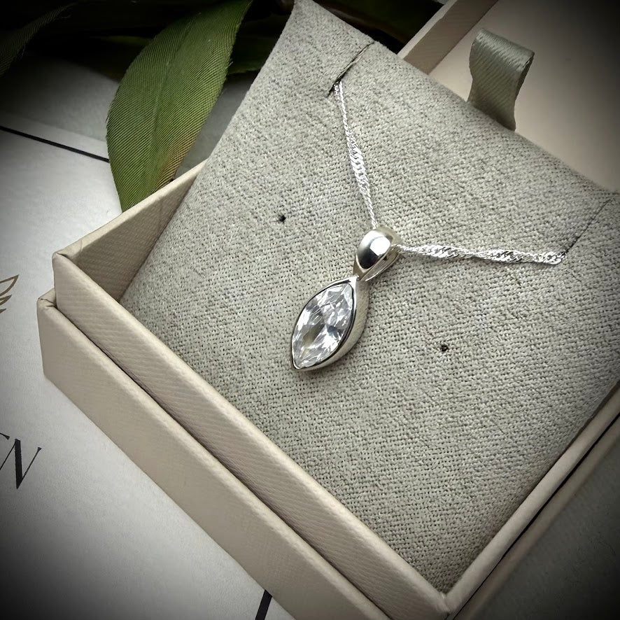 The Eternity Within Marquise Pendant