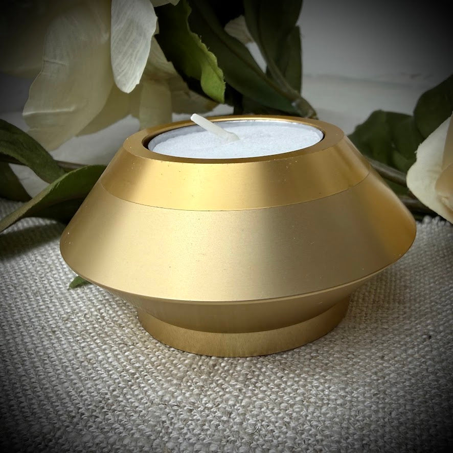 Heaven's Glow Gold Ashes Urn Candle