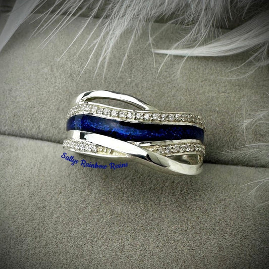 Eternal Wave .925 Silver Ring - Size Q only