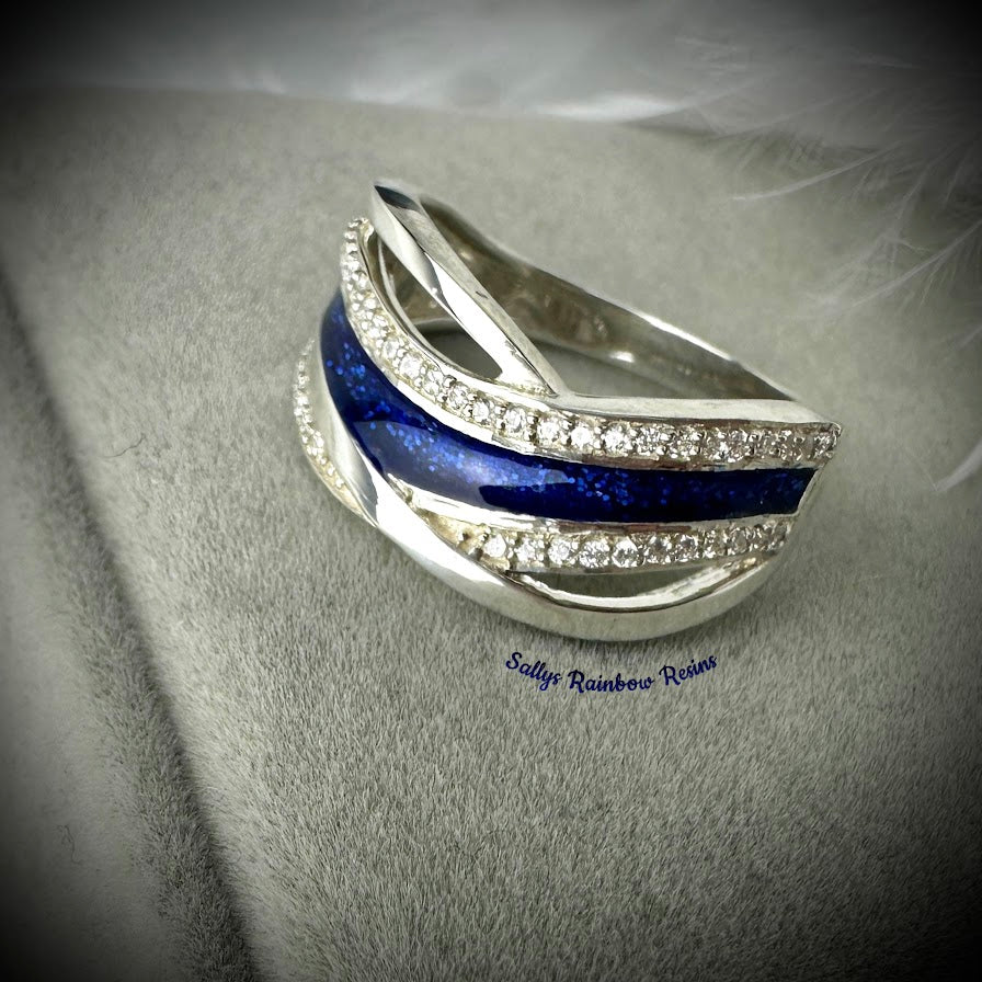Eternal Wave .925 Silver Ring - Size Q only
