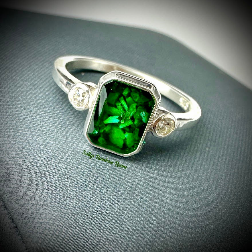 The Gemstone .925 Silver Ring - Size R Only