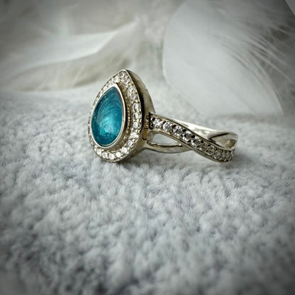 Teardrop Infinity Ring