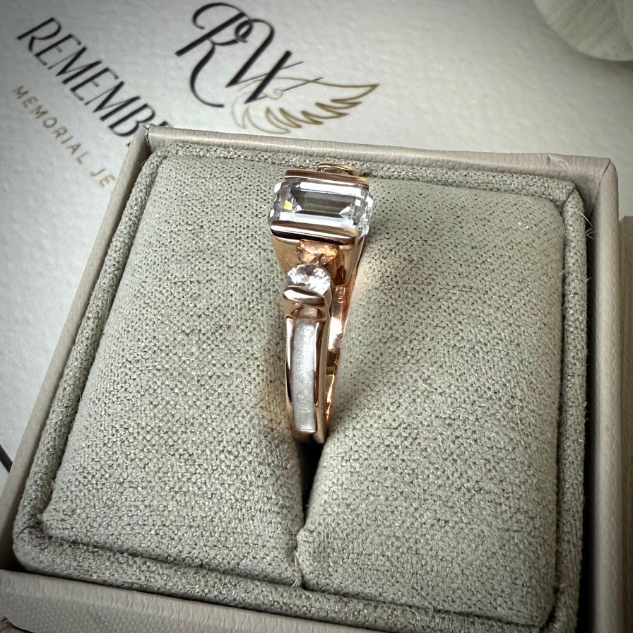 9ct Gold Emerald Cut Ring