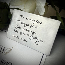 Engraved Stainless Keepsake Wallet Card