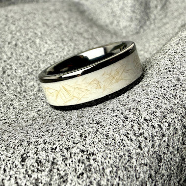 8mm Black Ceramic Band Ring