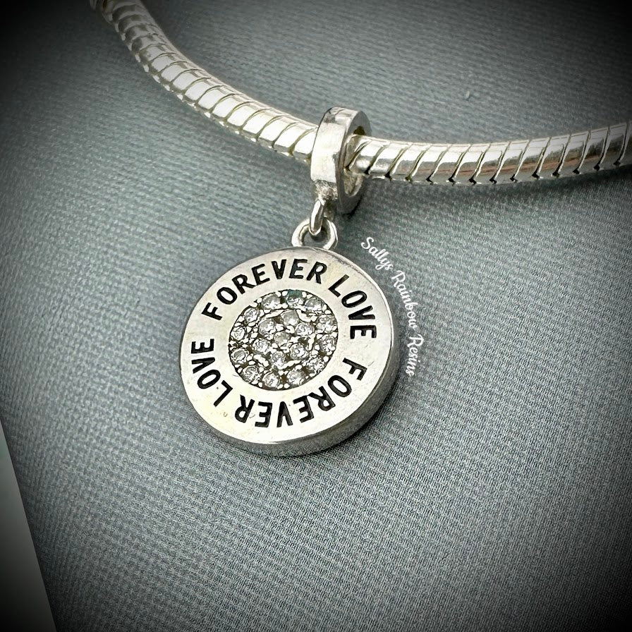 Dangle Round .925 Silver Bracelet Charm