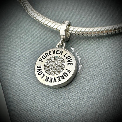 Dangle Round .925 Silver Bracelet Charm