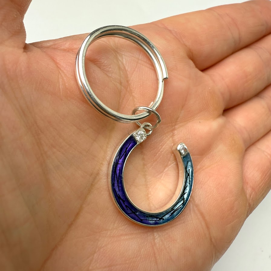 Horseshoe .925 Silver Keyring