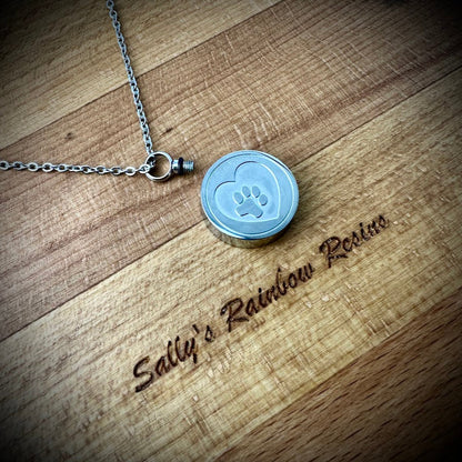 Self Fill Paw Urn Pendant
