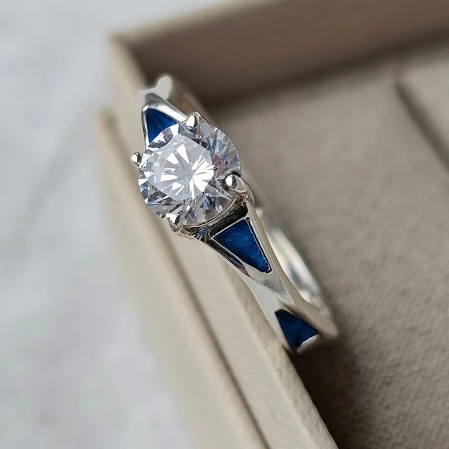 The Quadra Solitaire Ring