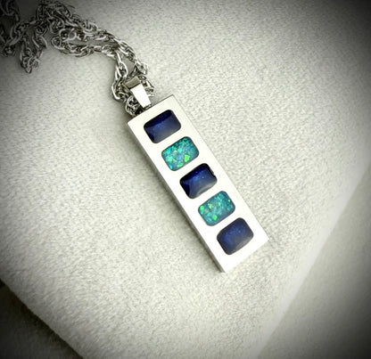 Titanium 5 bar Pendant