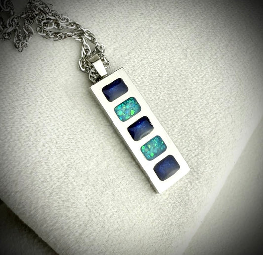 Titanium 5 bar Pendant