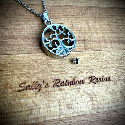 Self Fill Tree of Life Urn Pendant