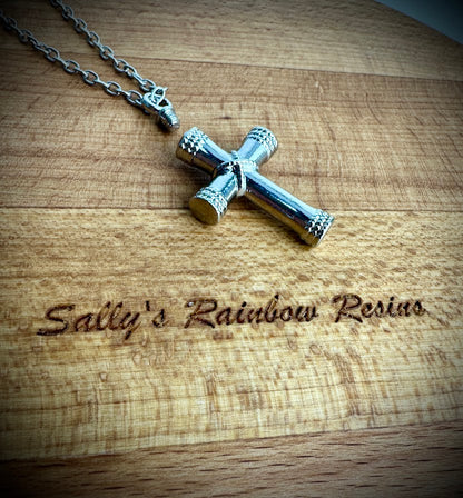 Self Fill Cross Urn Pendant