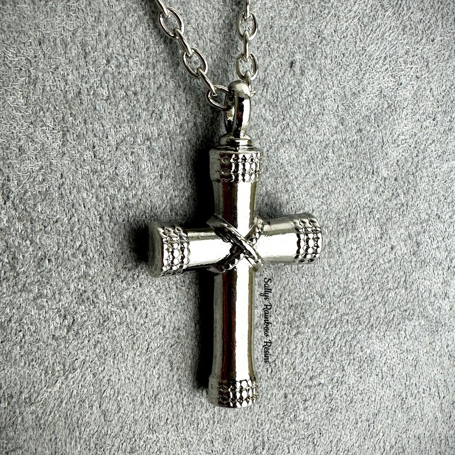 Self Fill Cross Urn Pendant