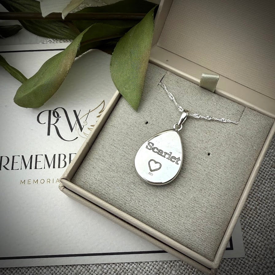 Large Round Edged Teardrop Pendant