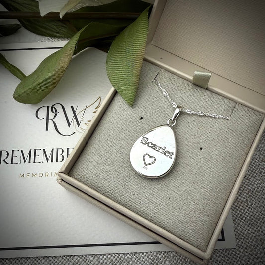 Large Round Edged Teardrop Pendant