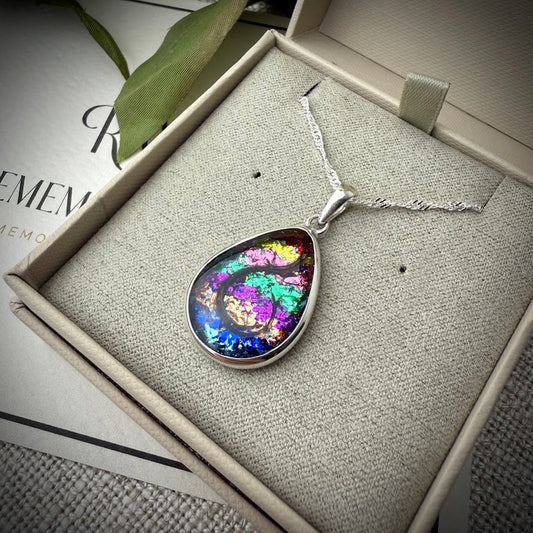 Large Round Edged Teardrop Pendant