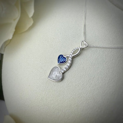 CZ Your Heart and Mine Pendant