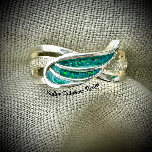 9ct Yellow/White/Rose Gold My Guardian  Angel Ring