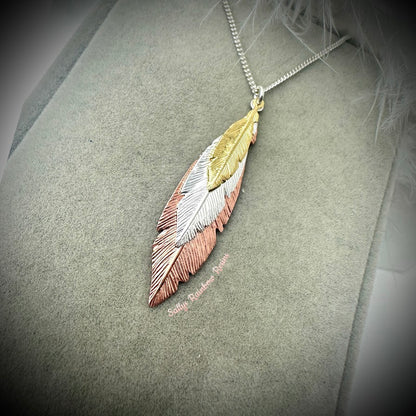 Triple Feather Pendant