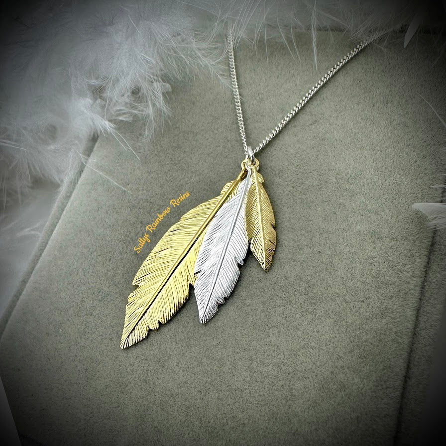 Triple Feather Pendant