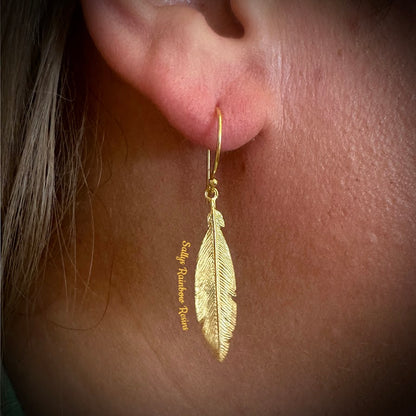 Medium Feather Earrings