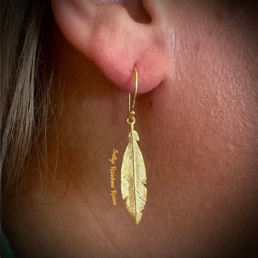 Medium Feather Earrings