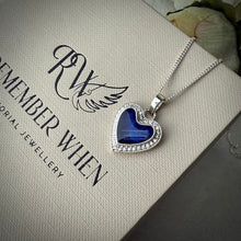 Sterling Silver CZ Heart Pendant
