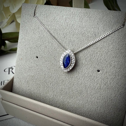 Petite CZ Marquise .925 Silver Pendant
