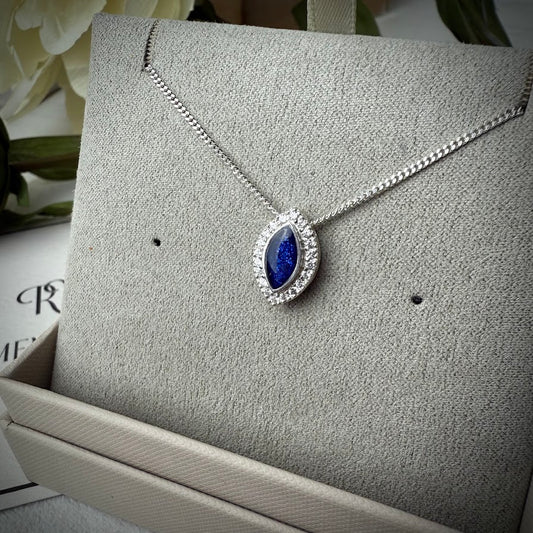 Petite CZ Marquise .925 Silver Pendant
