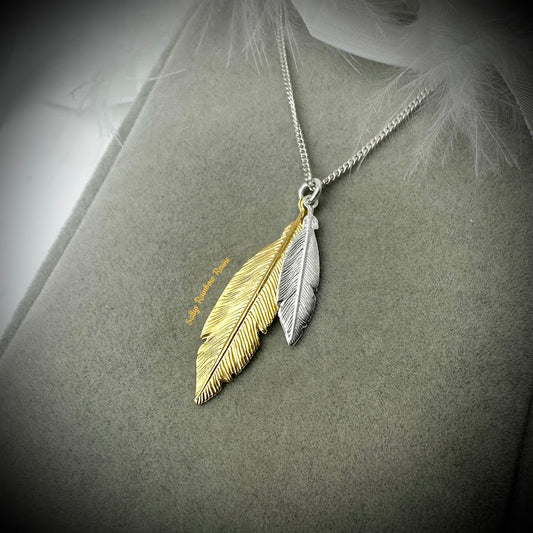 Double Feather Pendant