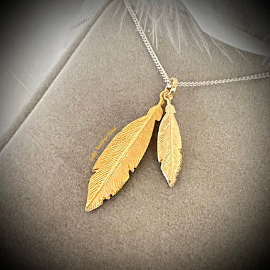 Double Feather Pendant