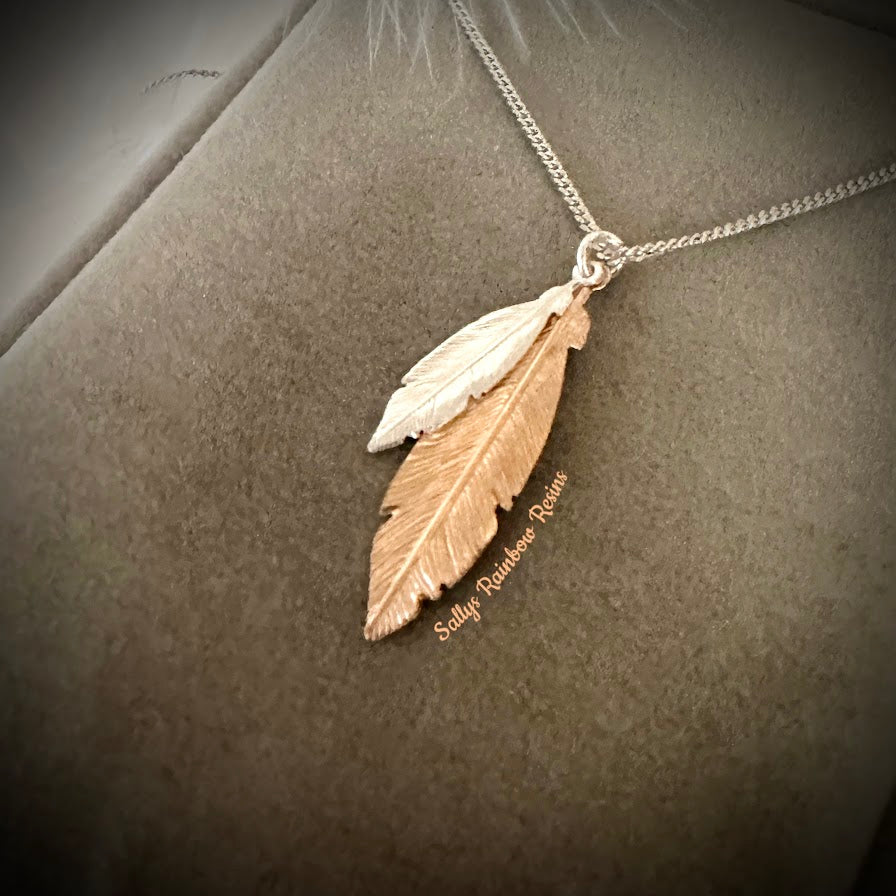 Double Feather Pendant