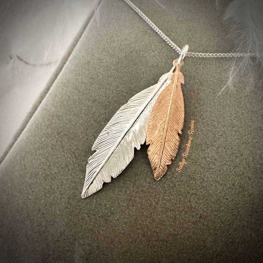 Double Feather Pendant