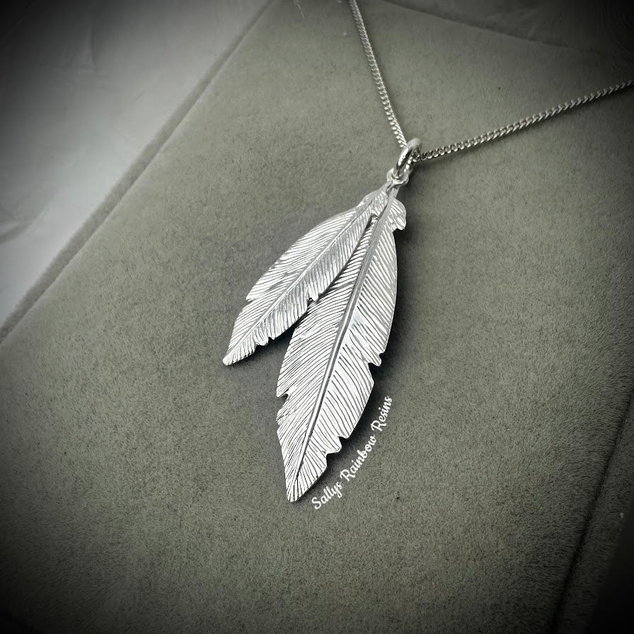 Double Feather Pendant
