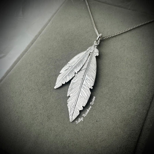 Double Feather Pendant